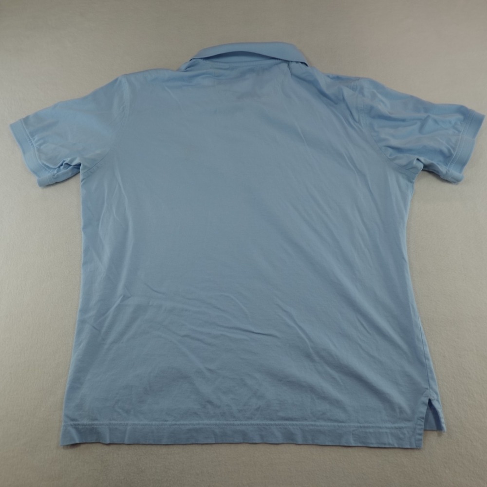 Robert Graham Polo Shirt Mens Medium Blue Skull Short Sleeve Classic Fit *Short* - Picture 10 of 11